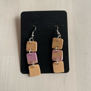 Handmade clay earrings
